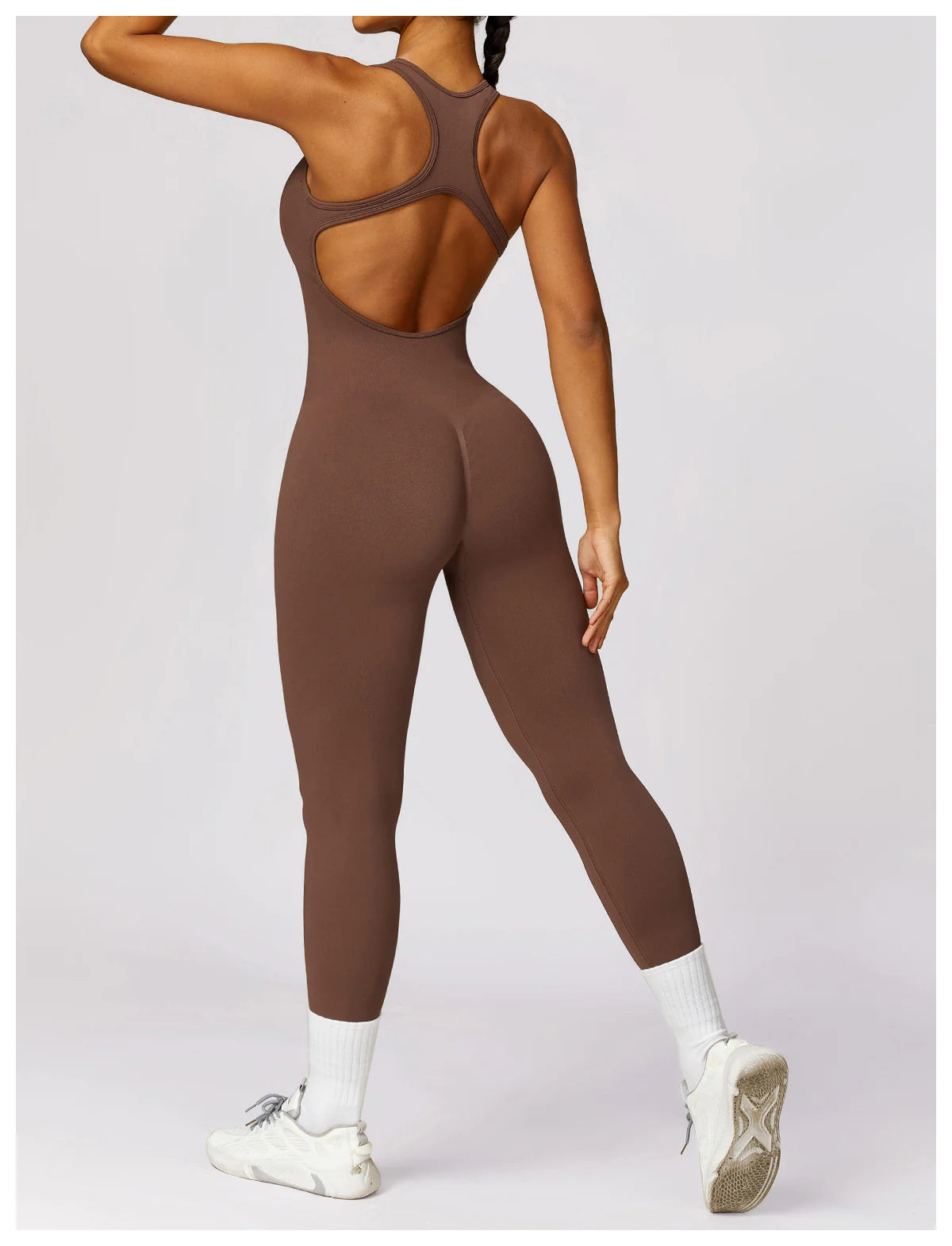 Sculpted Back V Shape One-piece