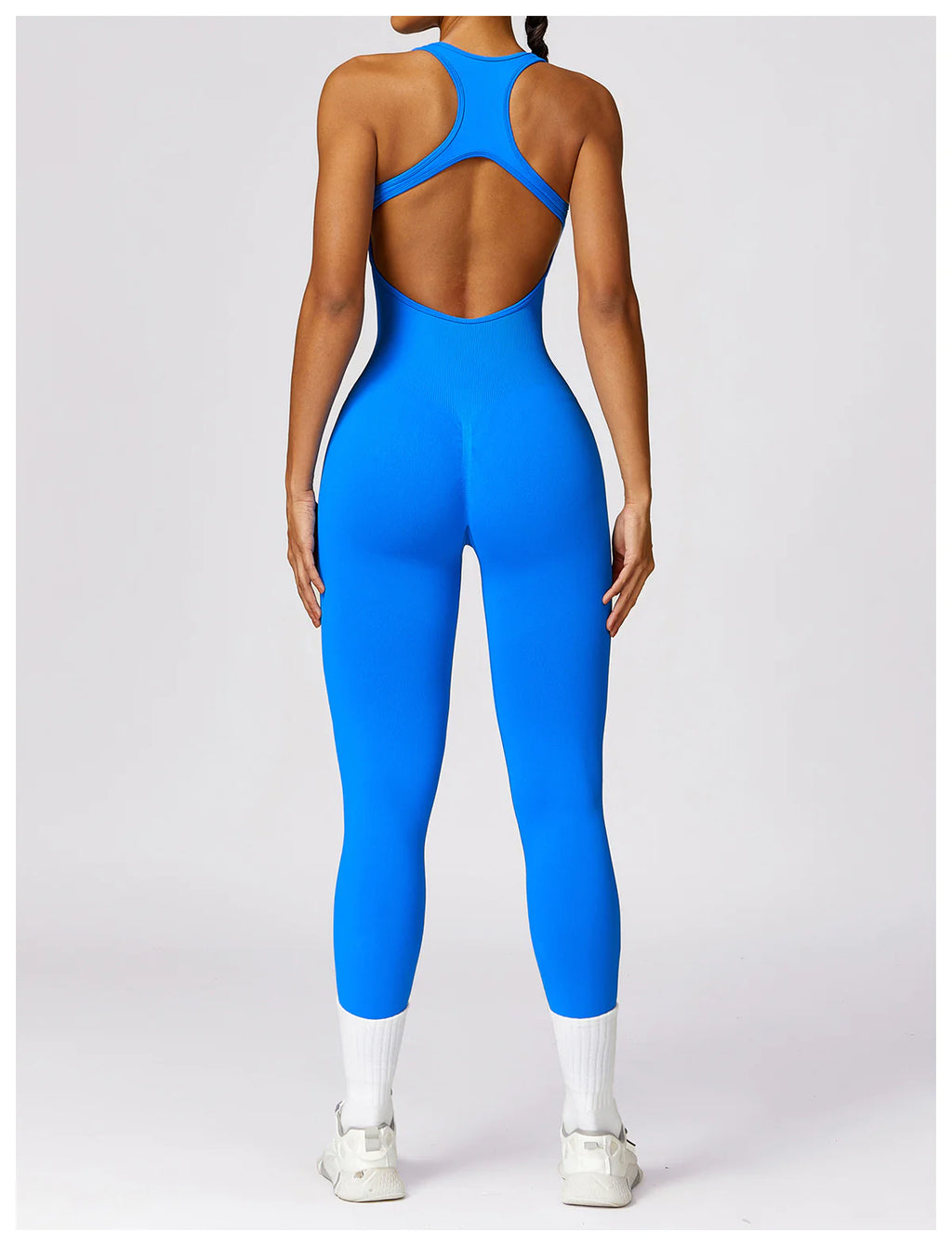 Sculpted Back V Shape One-piece
