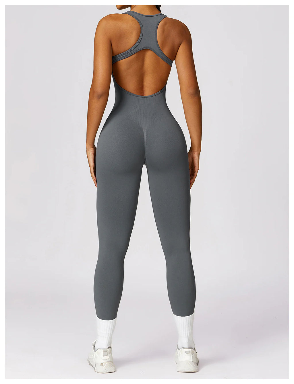 Sculpted Back V Shape One-piece
