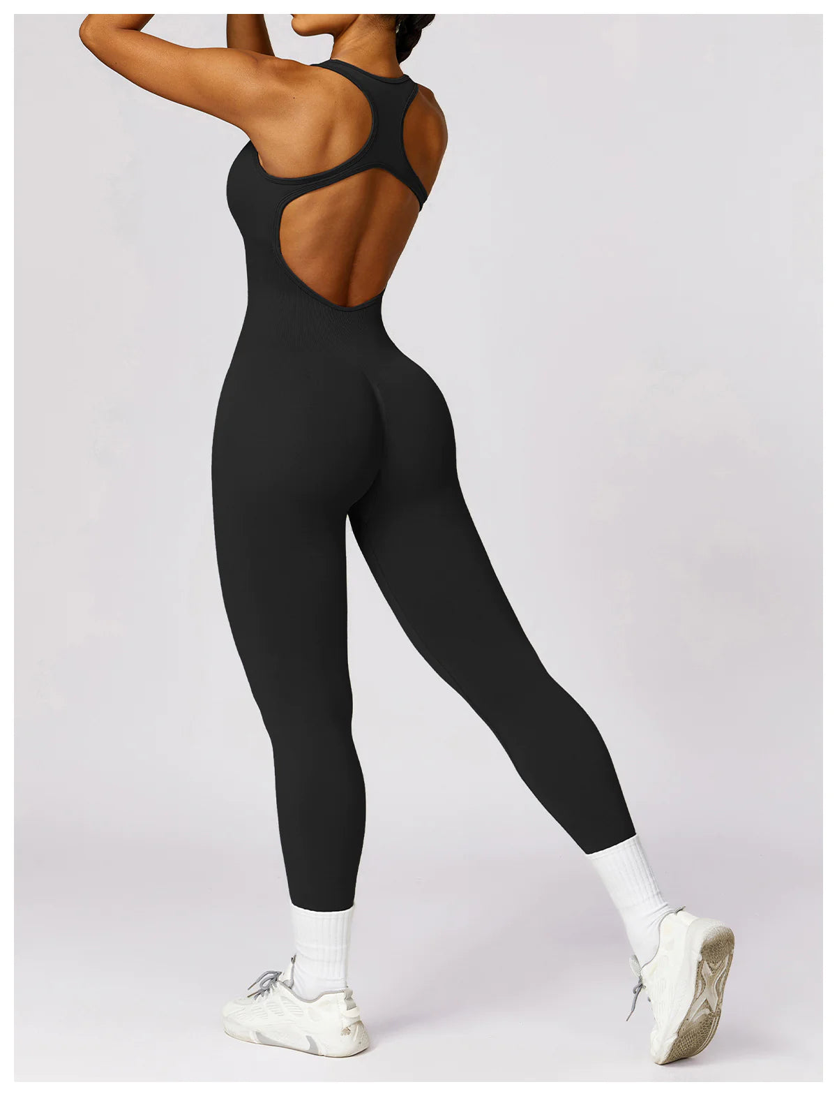 Sculpted Back V Shape One-piece
