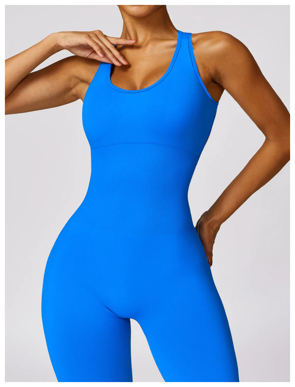 Sculpted Back V Shape One-piece