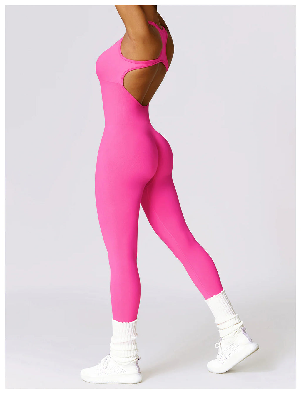 Sculpted Back V Shape One-piece